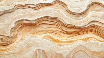Poster - A textured beige surface resembling sandstone, creating a natural and rustic background with copy space.