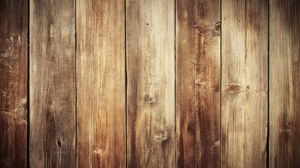 Poster - A warm brown wooden surface with visible grain patterns, creating a rustic and natural blank canvas.