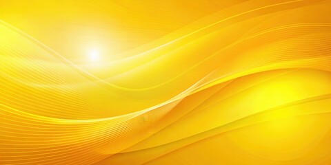 Wall Mural - Vibrant yellow abstract background with soft blurred lines and gradients ,  Bright, colorful, backdrop, texture, modern, design