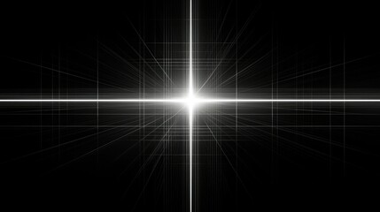 Poster - Abstract Grid Pattern with Bright Central Light
