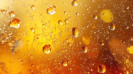 Wall Mural - water drops on a glass surface, water, drops, glass, condensation, rain,clear, wet, abstract, macro,