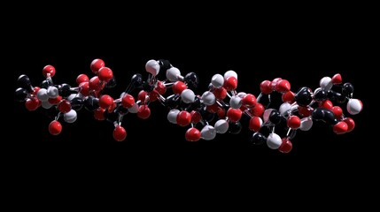 Poster - Molecular Structure: A 3D Render of a Complex Compound
