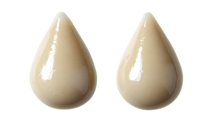 Poster - Mayonnaise Drops Isolated on Transparent Background Generative AI