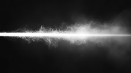 Wall Mural - Bright light beam amidst white dust particles