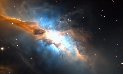 Aufkleber - Cosmic Nebula Stellar Birth, Space Exploration, Background Stars, Science Education