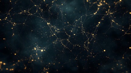 Fototapete - A vibrant image of interconnected lines creating a glowing network, ideal for technology and connection themes.