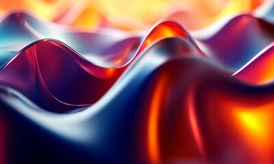 Wall Mural - Abstract colorful waves of light and texture flowing dynamically in a vibrant background