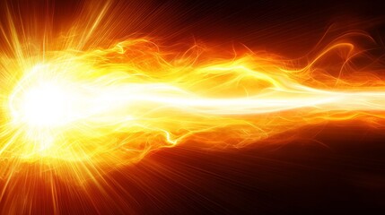 Poster - Fiery Comet Blazing Across Dark Space