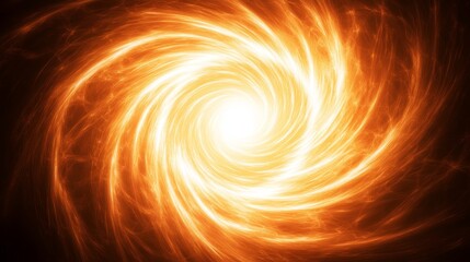 Wall Mural - Fiery Spiral Vortex of Energy and Light
