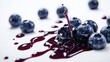 © Kpow27 - blueberry jam with blueberries on a white background