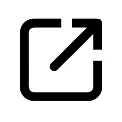 Aufkleber - External Link Vector Icon – Navigation & Hyperlink Symbol