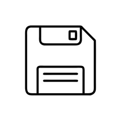 Poster - Floppy Disk Vector Icon – Data Storage & Technology Symbol