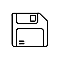 Poster - Floppy Disk Vector Icon – Data Storage & Technology Symbol
