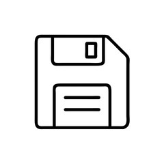 Poster - Floppy Disk Vector Icon – Data Storage & Technology Symbol