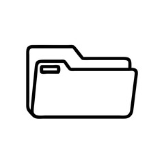 Leinwandbilder - Folder Vector Icon – Organization & File Management Symbol