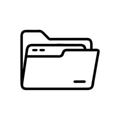 Poster - Folder Vector Icon – Organization & File Management Symbol