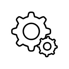 Poster - Gear Vector Icon – Mechanism & Engineering Symbol