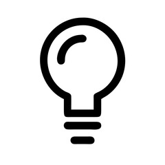 Poster - Light Bulb Vector Icon – Idea & Innovation Symbol