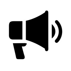 Poster - Megaphone Vector Icon – Announcement & Communication Symbol