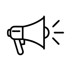 Poster - Megaphone Vector Icon – Announcement & Communication Symbol