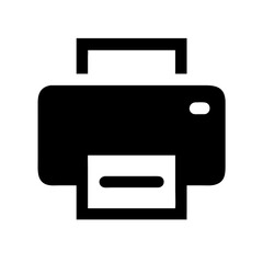 Fototapete - Printer Vector Icon – Printing & Document Symbol