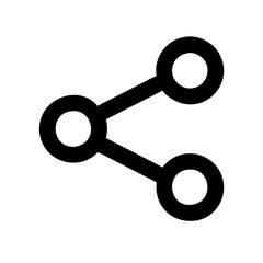 Poster - Share Vector Icon – Connection & Distribution Symbol