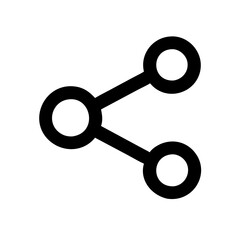 Poster - Share Vector Icon – Connection & Distribution Symbol