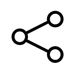 Poster - Share Vector Icon – Connection & Distribution Symbol