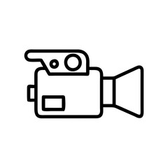 Poster - Video Camera Vector Icon – Filming & Recording Symbol