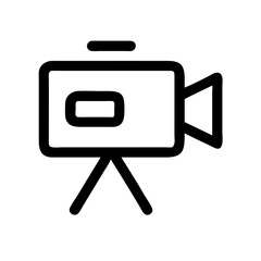 Poster - Video Camera Vector Icon – Filming & Recording Symbol