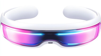 Poster - Futuristic Headband Displaying Vivid Lights
