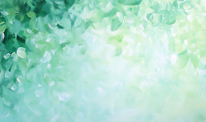 Wall Mural - oil painting of abstract green background-generative ai