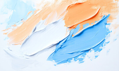 Wall Mural - abstraction of impasto painting colorful background. generative ai