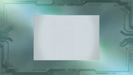 Poster - Circuit Board Frame on Textured Background, Template, Technology, Future