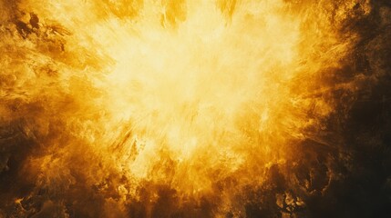 Wall Mural - Golden Celestial Explosion Abstract Art Design