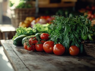 Wall Mural - Fresh Vegetable Arrangement