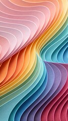 Poster - A colorful piece of paper with a rainbow pattern