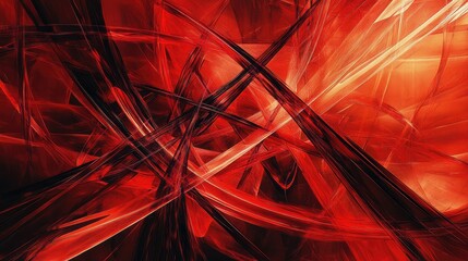 Poster - Abstract Red Pattern with Dynamic Lines and Curves Creating a Sense of Movement and Energy Ideal for Backgrounds, Designs, or Artistic Projects