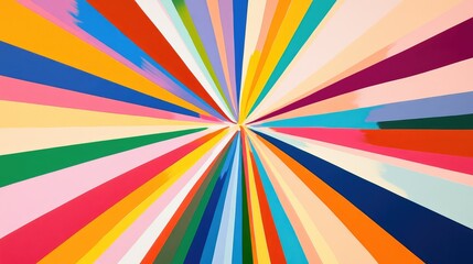 Poster - Vibrant Colorful Background with Dynamic Radiating Lines in Various Shades and Hues, Perfect for Artistic and Creative Designs and Visual Projects