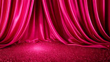 Generated image, Curren with stage drapes.