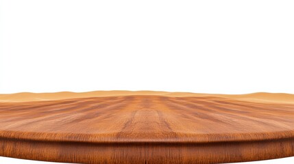 Poster - smooth wooden surface with a subtle curved edge, ideal for showcasing products or food items