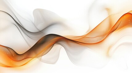 Poster - Subtle organic shapes and earthy tones in an autumn-themed abstract design on a clean white background, ideal for creative projects