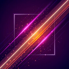 Poster - Abastract Modern dynamic neon light background or walpaper social media or any banner Background. Ai Generated