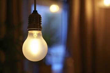 Poster - Light bulb in lamp holder. KI generiert, generiert, AI generated