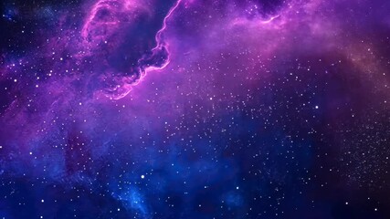 Wall Mural - purple and blue galaxy with stars