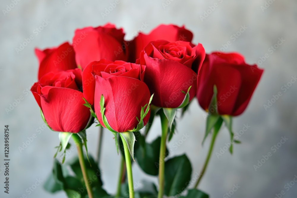red roses flowers background Stock Photo | Adobe Stock
