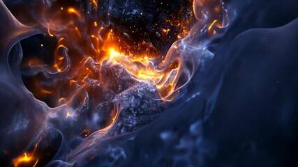 Wall Mural - galaxy close-up with many stars,