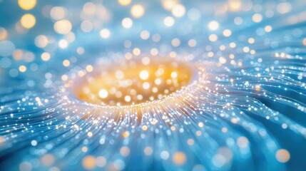 Wall Mural - abstract swirling light vortex with glowing particles.
