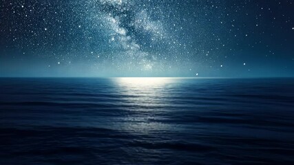 Wall Mural - Night Sky Over Ocean