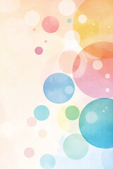 Wall Mural -  abstract dot pattern watercolor scene